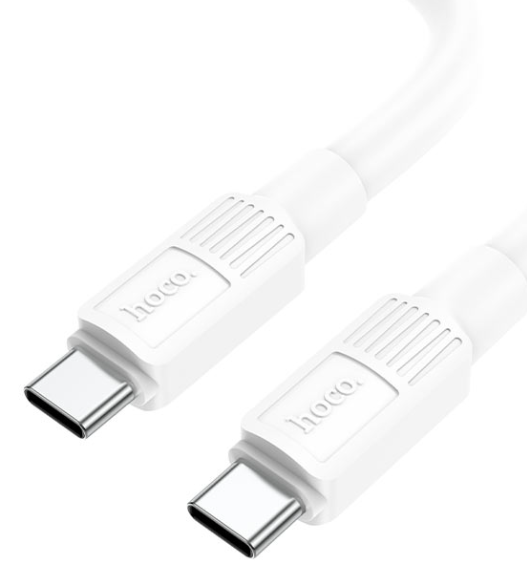 Кабель HOCO X84 Type-C to Type-C Solid PD 60W 1м (Білий) 22794 фото